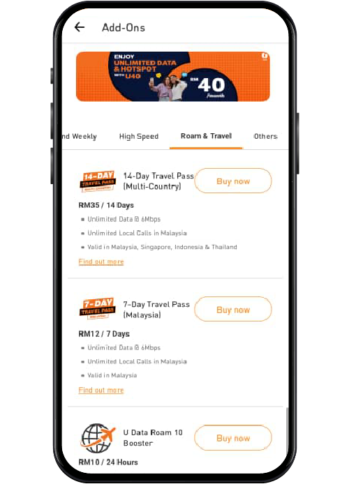 Roaming Roam Overseas Banner U Mobile