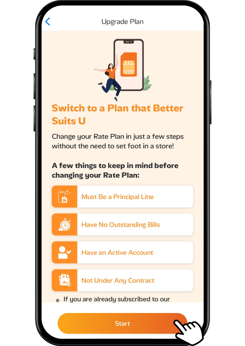 Support Upsize Plan Step 2 Image U Mobile
